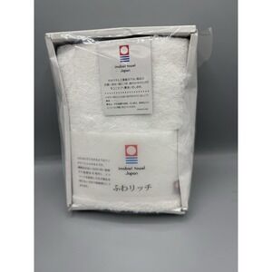 Imabari Japanese White Face Towel Non-Twisted Yarn Luxurious Feel Eco Friendly
